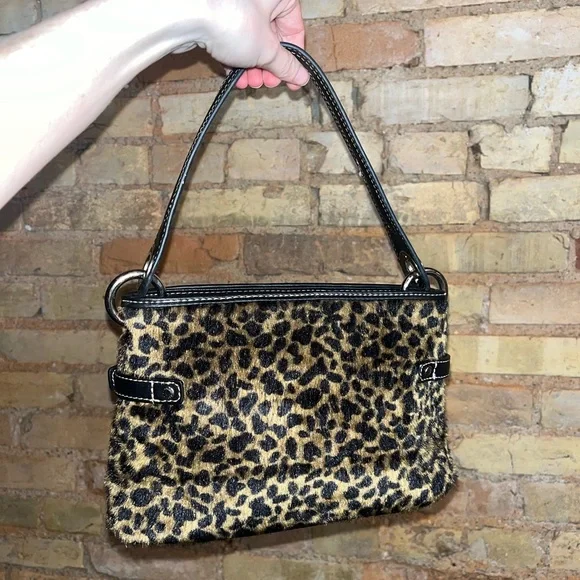Y2K Tommy Hilfiger Cheetah Print Handbag - Picture 2 of 6